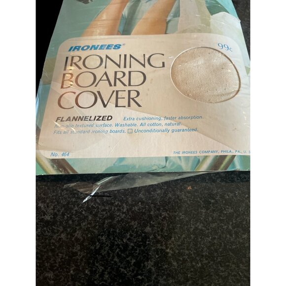 NOS IRONEES Flannel Ironing Board Cover Vintage MCM - Picture 3 of 4